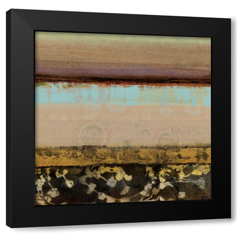 Elemental I Black Modern Wood Framed Art Print with Double Matting by Werbelow, Selina