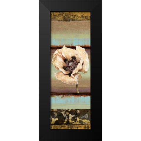 Elemental Poppy I Black Modern Wood Framed Art Print by Werbelow, Selina