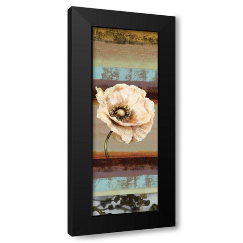 Elemental Poppy II Black Modern Wood Framed Art Print with Double Matting by Werbelow, Selina