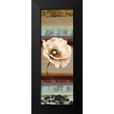 Elemental Poppy II Black Modern Wood Framed Art Print by Werbelow, Selina