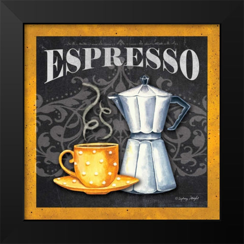 Espresso Black Modern Wood Framed Art Print by Wright, Sydney