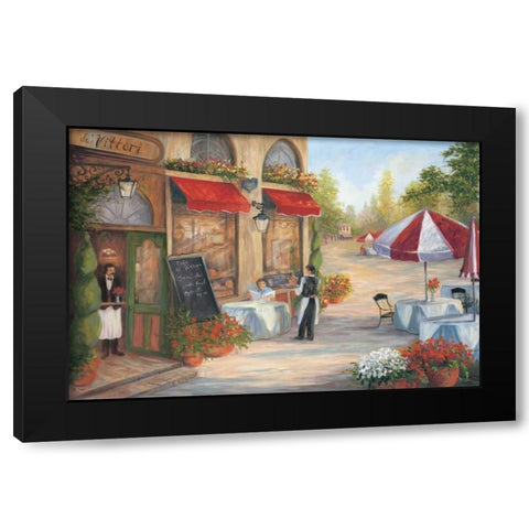 Cafe de Vittori I Black Modern Wood Framed Art Print by Wacaster, Linda