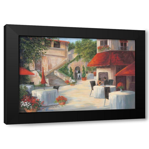 Cafe de Vittori II Black Modern Wood Framed Art Print by Wacaster, Linda