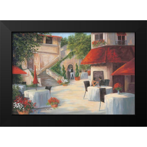 Cafe de Vittori II Black Modern Wood Framed Art Print by Wacaster, Linda