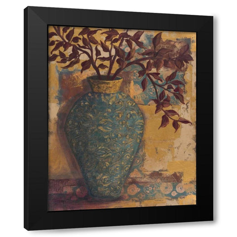Autumn Arranged I Black Modern Wood Framed Art Print with Double Matting by Wacaster, Linda