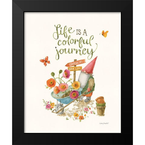 Garden Gnomes II Black Modern Wood Framed Art Print by Audit, Lisa