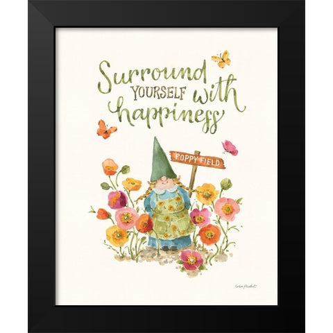 Garden Gnomes IV Black Modern Wood Framed Art Print by Audit, Lisa