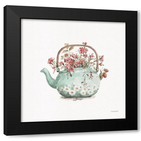 Garden Tea 03 Black Modern Wood Framed Art Print with Double Matting by Audit, Lisa