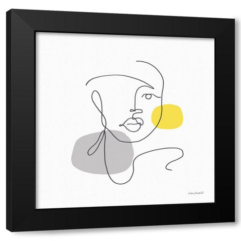 Glow 01 Black Modern Wood Framed Art Print by Audit, Lisa