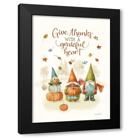 Pumpkin Patch IV Black Modern Wood Framed Art Print by Audit, Lisa