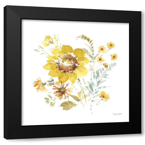 Sunflowers Forever 08 Black Modern Wood Framed Art Print by Audit, Lisa