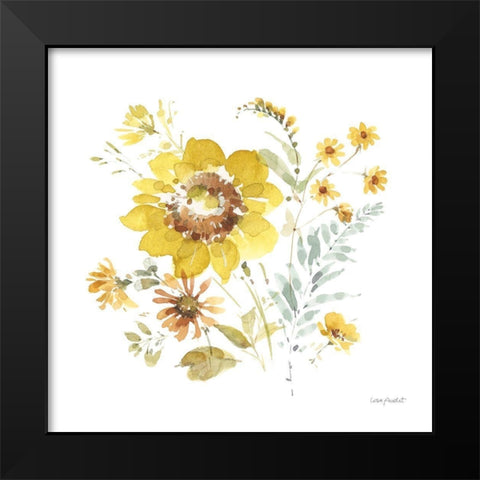 Sunflowers Forever 08 Black Modern Wood Framed Art Print by Audit, Lisa