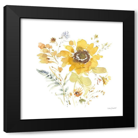 Sunflowers Forever 09 Black Modern Wood Framed Art Print by Audit, Lisa