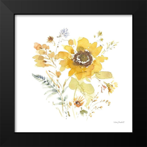 Sunflowers Forever 09 Black Modern Wood Framed Art Print by Audit, Lisa
