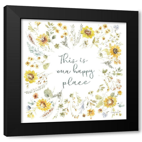 Sunflowers Forever 11 Black Modern Wood Framed Art Print by Audit, Lisa