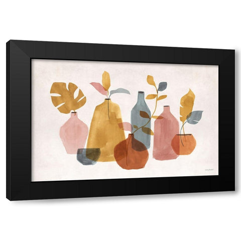 Terracotta 01 Black Modern Wood Framed Art Print with Double Matting by Audit, Lisa