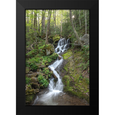 Woven Silk I Black Modern Wood Framed Art Print by Head, Danny