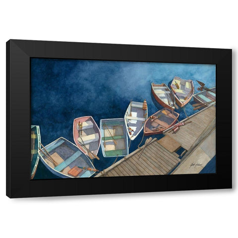 Hunky Dories Black Modern Wood Framed Art Print by Rizzo, Gene
