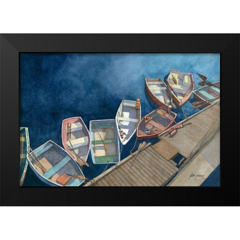 Hunky Dories Black Modern Wood Framed Art Print by Rizzo, Gene