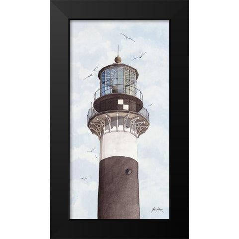 Cape Canaveral Lighthouse - Fl. Black Modern Wood Framed Art Print by Rizzo, Gene