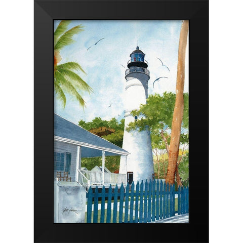 Key West Kighthouse - Fl. Black Modern Wood Framed Art Print by Rizzo, Gene