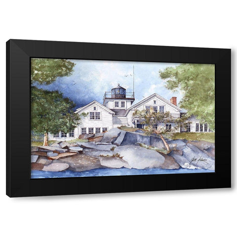 Noank - Connecticut Black Modern Wood Framed Art Print with Double Matting by Rizzo, Gene