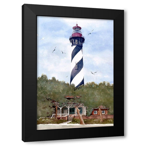 St. Augustine, Florida Black Modern Wood Framed Art Print with Double Matting by Rizzo, Gene