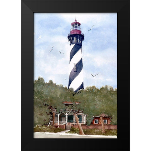 St. Augustine, Florida Black Modern Wood Framed Art Print by Rizzo, Gene