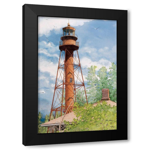 Sanibel Island, Florida Black Modern Wood Framed Art Print with Double Matting by Rizzo, Gene