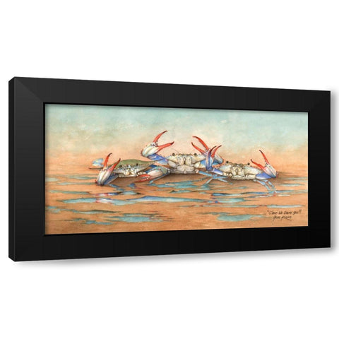 C mon - We Dare You Black Modern Wood Framed Art Print with Double Matting by Rizzo, Gene