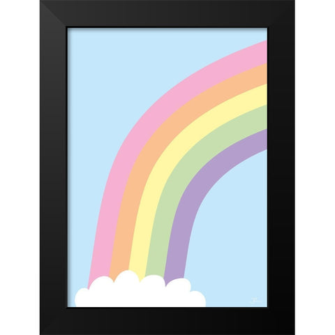 Above the Clouds Black Modern Wood Framed Art Print by Hollie, Jasmine