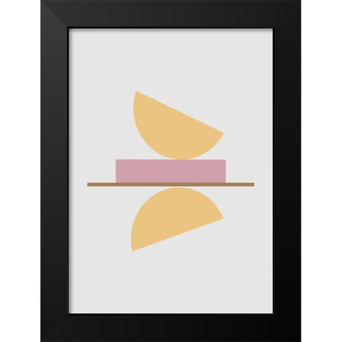 Balance No.2 Black Modern Wood Framed Art Print by Ratcliffe, Tiffany
