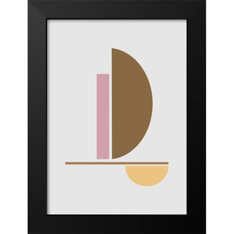 Balance No.3 Black Modern Wood Framed Art Print by Ratcliffe, Tiffany