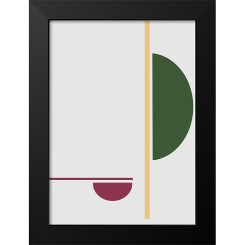 Balance No.4 Black Modern Wood Framed Art Print by Ratcliffe, Tiffany