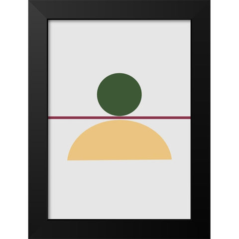 Balance No.5 Black Modern Wood Framed Art Print by Ratcliffe, Tiffany