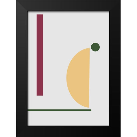 Balance No.6 Black Modern Wood Framed Art Print by Ratcliffe, Tiffany