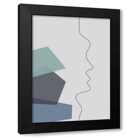In Your Thoughts No.2 Black Modern Wood Framed Art Print with Double Matting by Ratcliffe, Tiffany