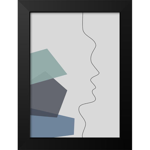 In Your Thoughts No.2 Black Modern Wood Framed Art Print by Ratcliffe, Tiffany