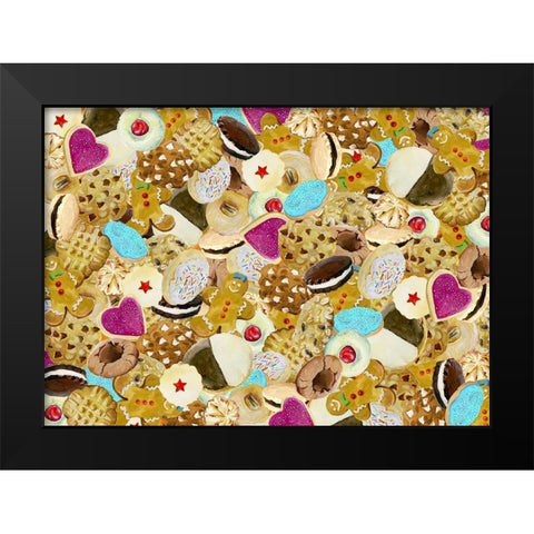 Crazy4Cookies Black Modern Wood Framed Art Print by Art Licensing Studio