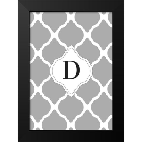 D Black Modern Wood Framed Art Print by Art Licensing Studio