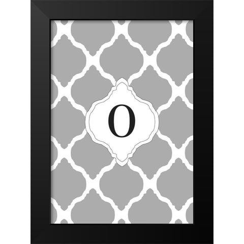 O Black Modern Wood Framed Art Print by Art Licensing Studio