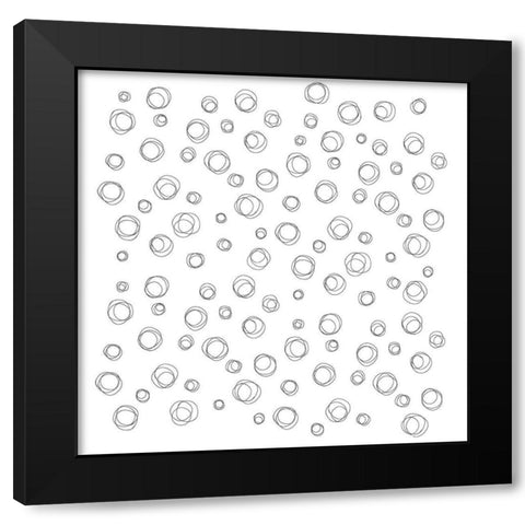 Aerial Spiros Black Modern Wood Framed Art Print with Double Matting by Art Licensing Studio