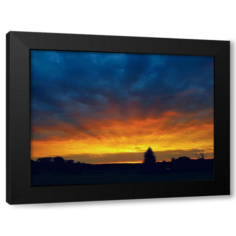 Sunset Black Modern Wood Framed Art Print with Double Matting by Heine, Ben