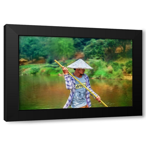 Thailand - 33 Black Modern Wood Framed Art Print with Double Matting by Heine, Ben