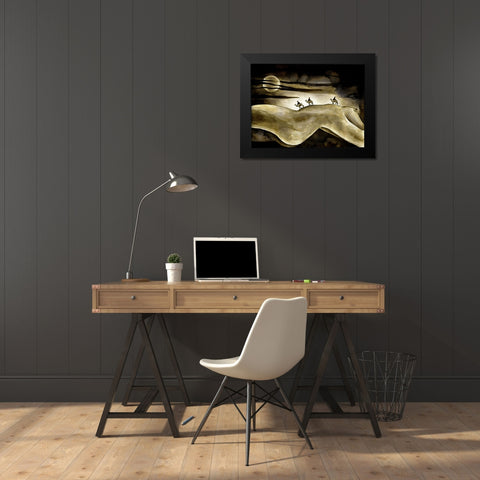 Discovery Black Modern Wood Framed Art Print by Heine, Ben