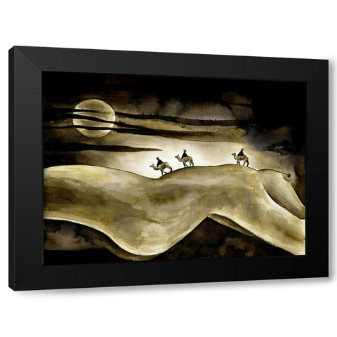 Discovery Black Modern Wood Framed Art Print by Heine, Ben