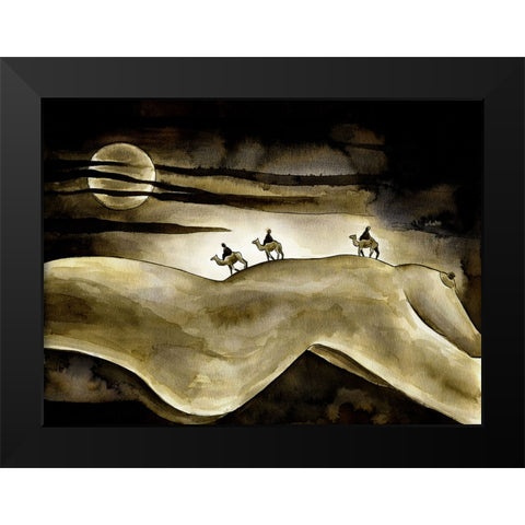Discovery Black Modern Wood Framed Art Print by Heine, Ben