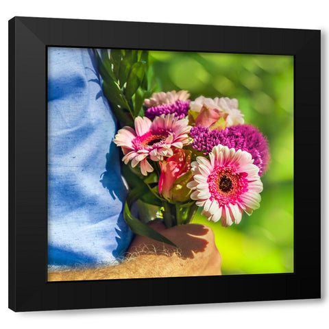 Saint Valentines Day 2 Black Modern Wood Framed Art Print by Heine, Ben