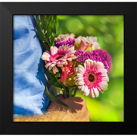 Saint Valentines Day 2 Black Modern Wood Framed Art Print by Heine, Ben
