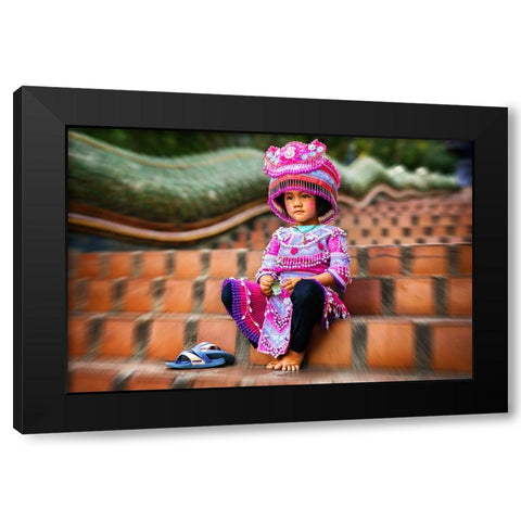 Thai Girl Thailand - 200 Black Modern Wood Framed Art Print with Double Matting by Heine, Ben